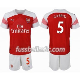 Fußballtrikots Arsenal GABRIEL 5 Kinder Heim Trikotsatz 2018-2019